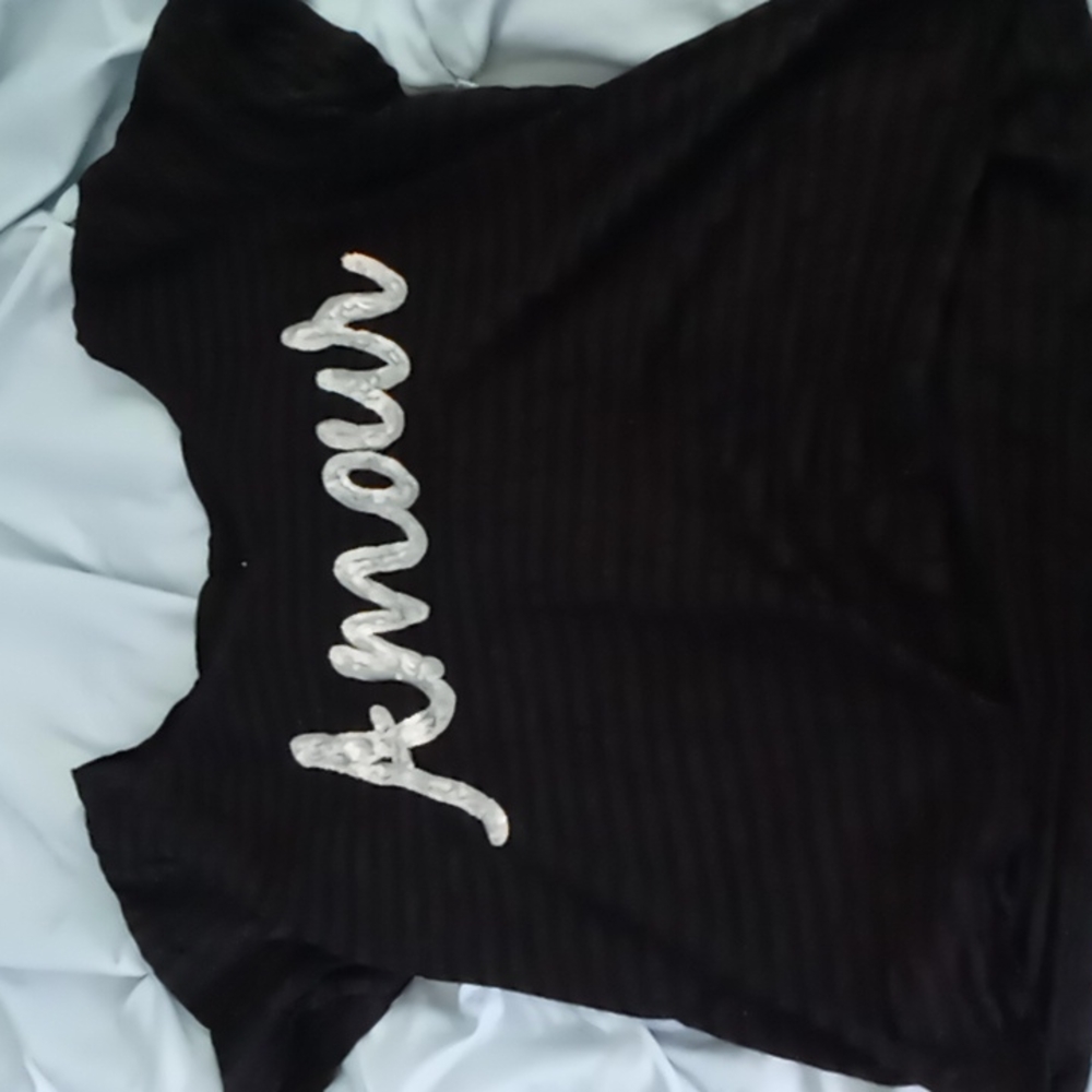 Black Amour Sequenced Shirt